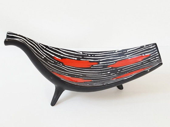 Image 1 of GABRIEL FOURMAINTRAUX DESVRES ZOOMORPHIC CERAMIC FRUIT BOWL 1950 VINTAGE