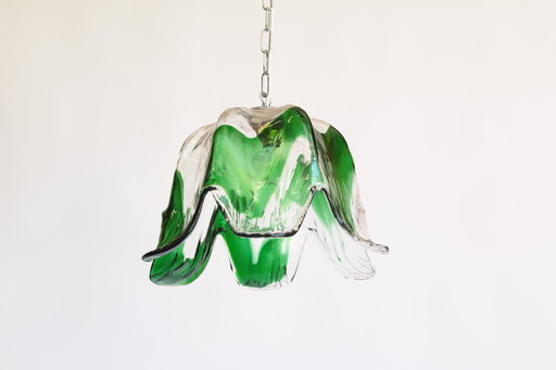 1x Vintage Muranoglas Hanglamp