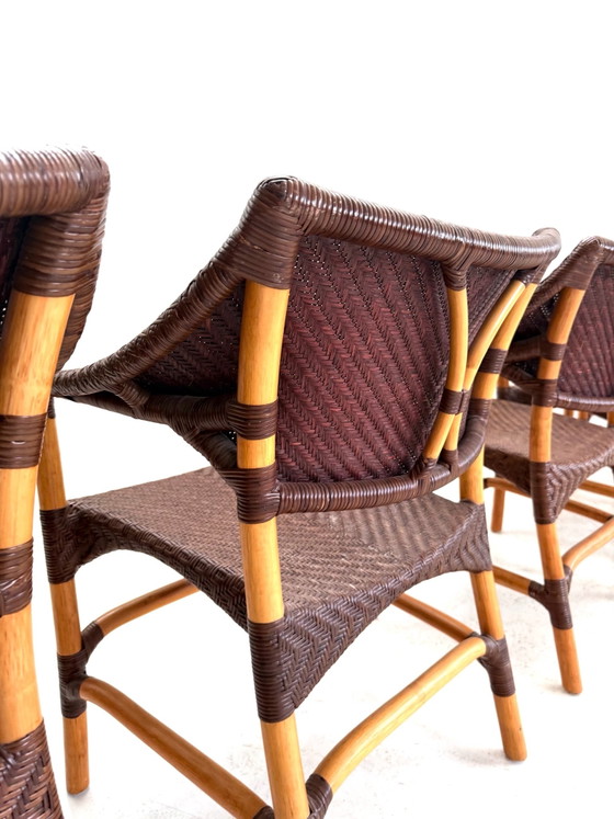 6x sedie da pranzo in rattan, Yuzuru Yamakawa anni '90 – Legno, Vimini (photo 5 of 12)