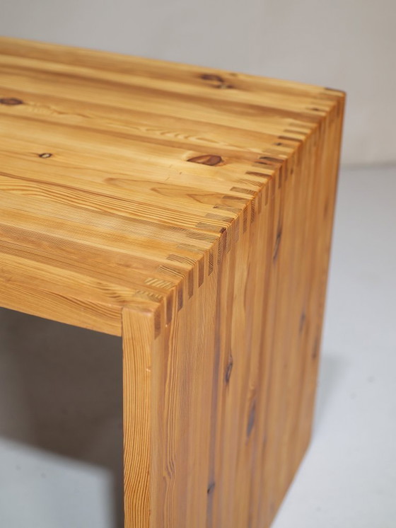 Image 1 of Scrivania con cassettiera Ate van Apeldoorn in pino anni '70