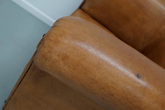 Image 1 of Vintage Nederlandse cognackleurige leren clubfauteuil