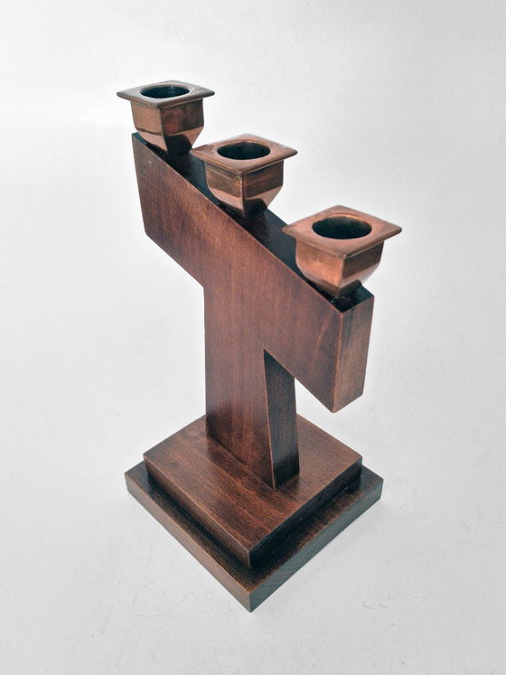 Image 1 of kandelaar set art deco 1930's