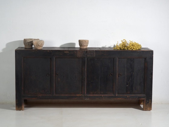 Buffet bas ancien peint en bois d'orme – Chine, circa 1900 (photo 2 of 40)