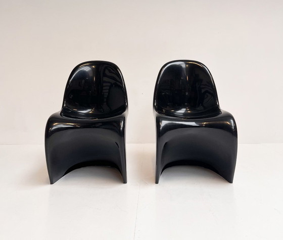 Image 1 of Set van 2 Herman Miller stoelen van Verner Panton, 1970's