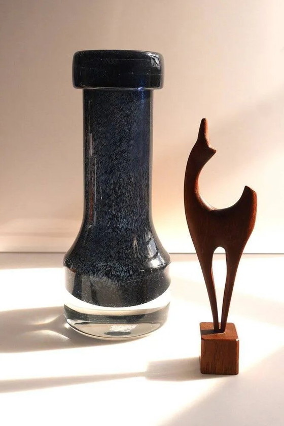 Image 1 of Modern Scandinavian art glass vase from Borgström Åseda