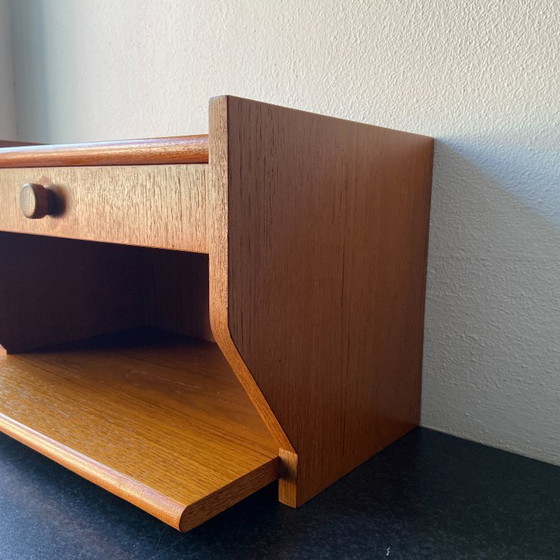 Image 1 of Vintage floating hallway cabinet/nightstand with drawer
