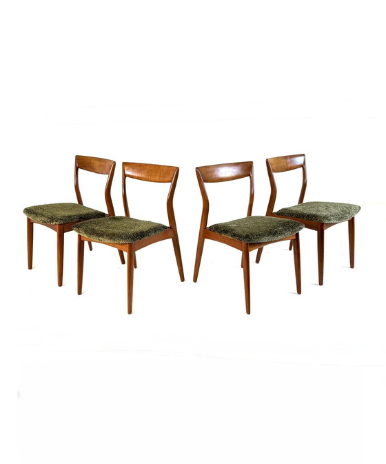 Image 1 of 4x restored dining room chair, Viborg Stolefabrik '60