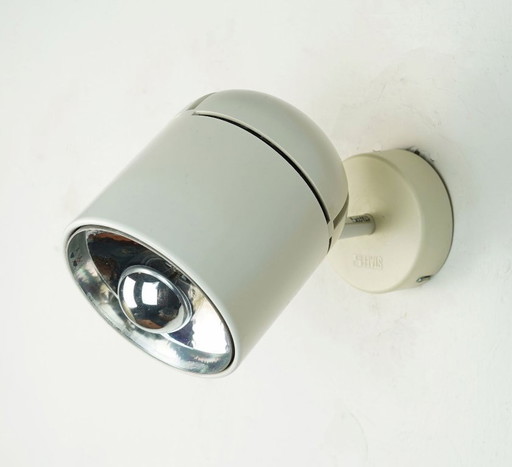 adjustable WALL LAMP sconce staff duo spotlight, white, 1970s