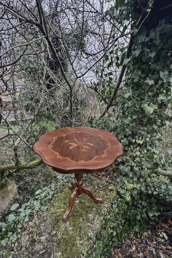 Table d'appoint vintage en bois massif – Tables d'appoint, Wood (photo 10 of 10)