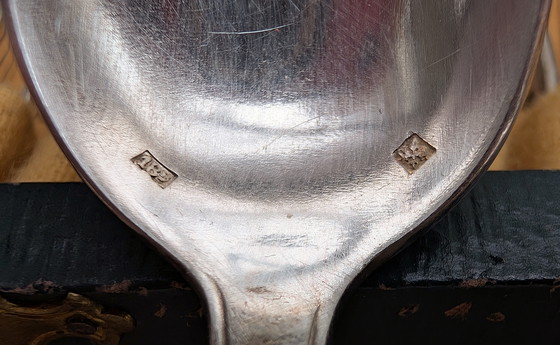 Image 1 of Verzilverde Art Deco bestekset