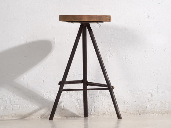 Sgabello rotondo in stile industriale (c.1960) #1 – Sgabelli, Iron, Industrieel (photo 16 of 16)
