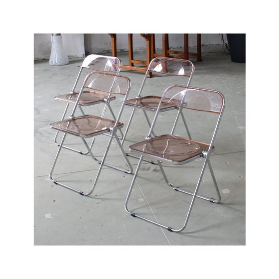 Image 1 of Pinkfarbene Plia Klappstühle (4er-Set)