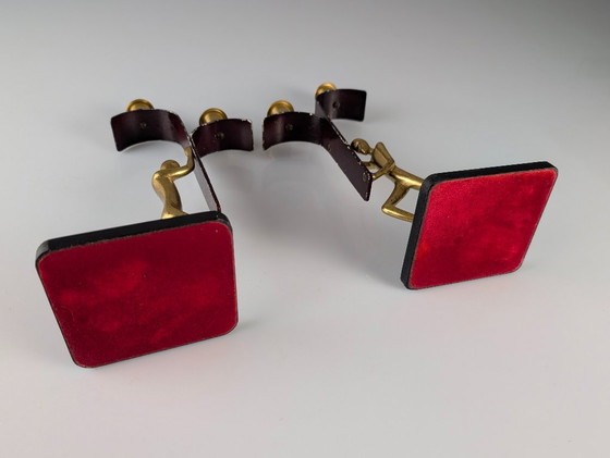 Image 1 of Pair Art Deco Bronze Candelabras by Karl Hagenauer, 1940s