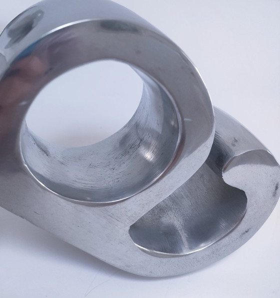 Image 1 of coppia di fermalibri in alluminio pressofuso a forma di "a" e "z"