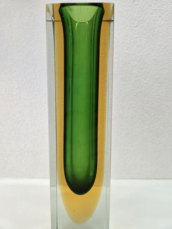 Image 1 of Sommerso Murano vaas, Flavio Poli