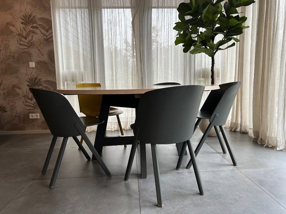 Image 1 of Slowwood table + chairs