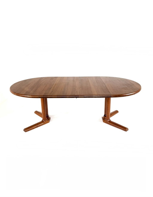 Vintage XL extendable teak dining table, Dyrlund ‘70
