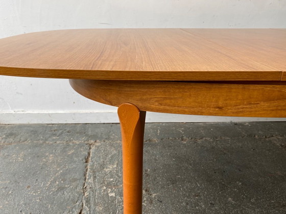 Image 1 of Mesa de comedor extensible de mediados de siglo de 1960 con 4 sillas de comedor de Schreiber Furniture