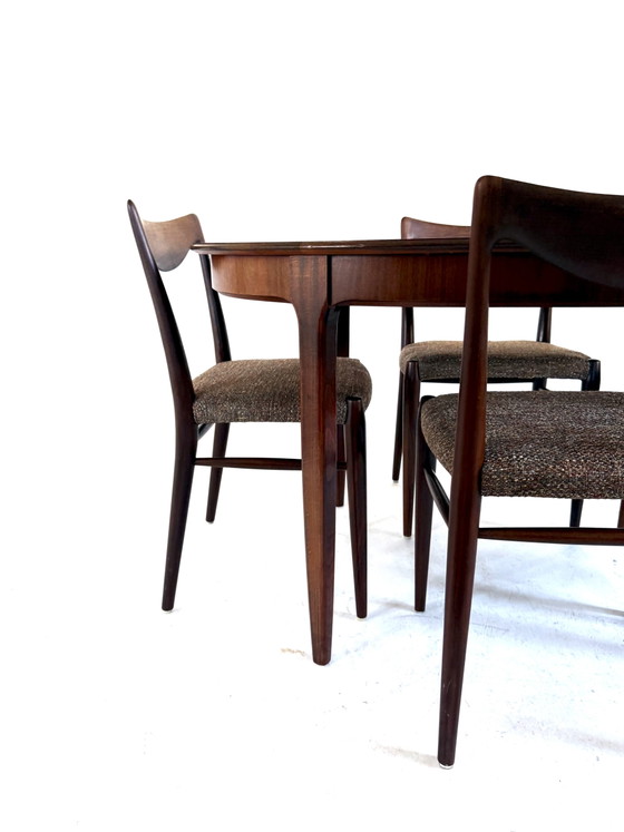 Vintage Rosewood Extendable Dining Table ‘60s – Kondor Möbel-Perfektion, Metal (photo 8 of 15)