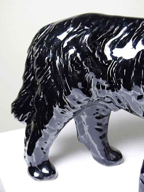 Decanter vintage per rum Newfoundland Screech, con cane di Terranova in ceramica. – Oggetti decorativi (photo 6 of 11)