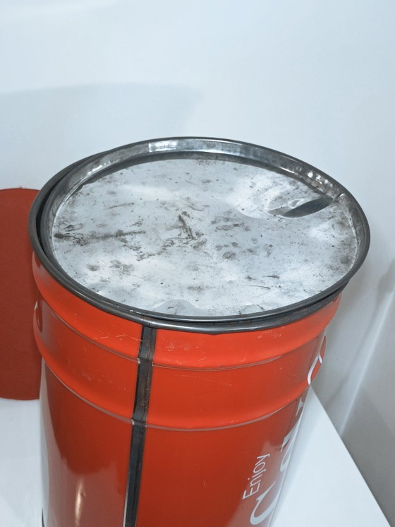 Image 1 of Sgabello a botte originale Coca Cola Italia anni '80