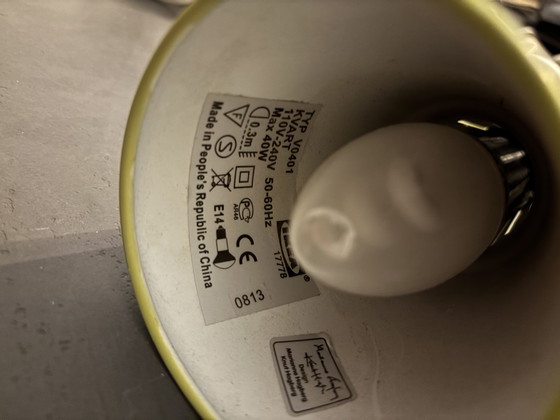 Image 1 of Vintage IKEA Kvart table lamps/desk lamps lime green