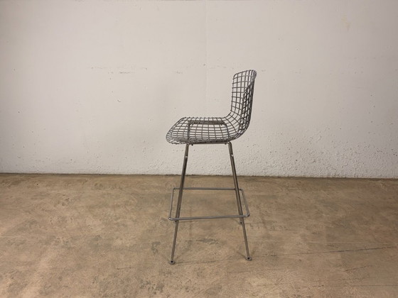 Image 1 of Harry Bertoia barkruk 427 voor Knoll International, jaren 70