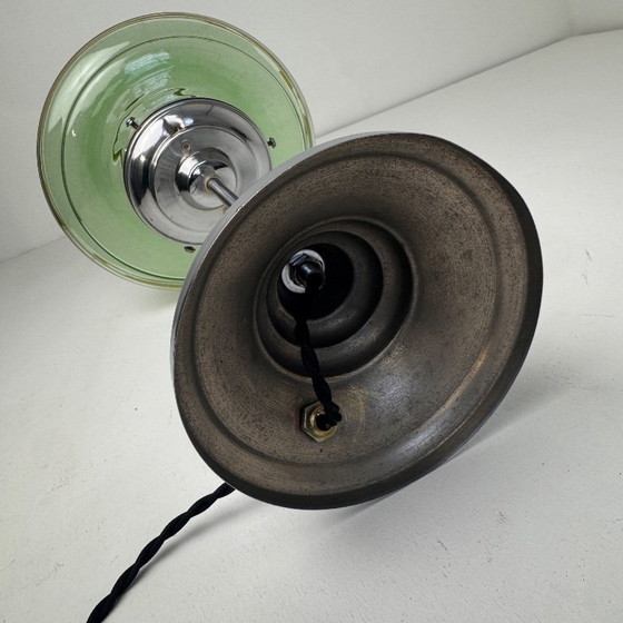 Image 1 of PICCOLA LAMPADA DA TAVOLO VINTAGE IN VETRO GRANITO