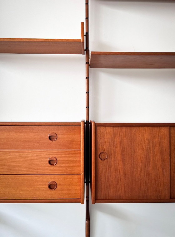 Image 1 of Mid-Century Scandinavian Teak Modular Wall Unit “Ergo” by John Texmon, Norway, 1960s