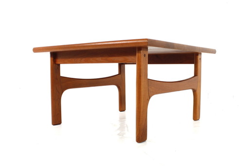 Tavolino da caffè/tavolino in legno massiccio di teak Top Danish Mid Century