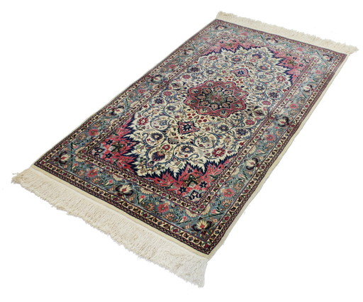 Originele handgeknoopte oude China Isfahan kunst 158 X 92 cm Top conditie