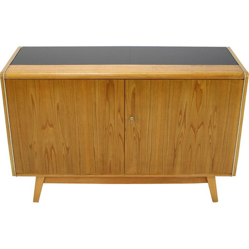 Vintage Anrichte aus Holzfurnier und Aluminium von Hubert Nepožitek und Bohumil Landsman für Jitona, 1960