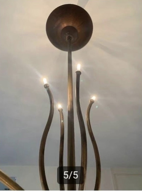 Image 1 of Ben Demmers bronze-colored chandelier design