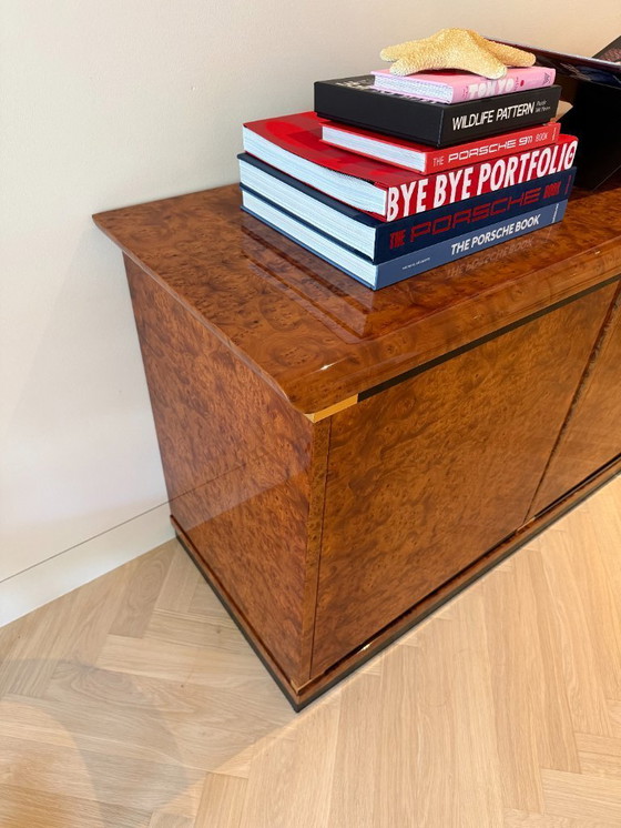 Image 1 of Buffet italien vintage en ronce de noyer