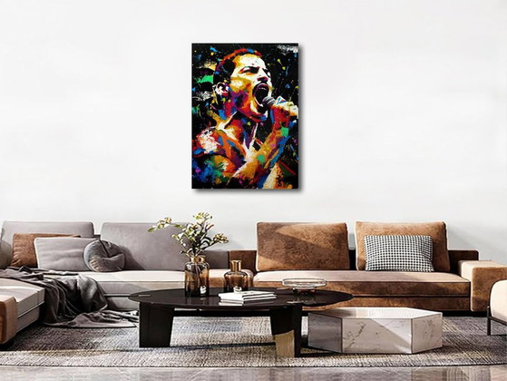 Alberto RICARDO - Freddie Mercury Original - Artist Canvas – Paintings & Drawings (photo 3 of 15)