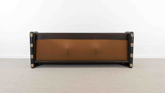 Image 1 of Cassina Maralunga 3-Sitzer-Sofa aus Leder von Vico Magistretti