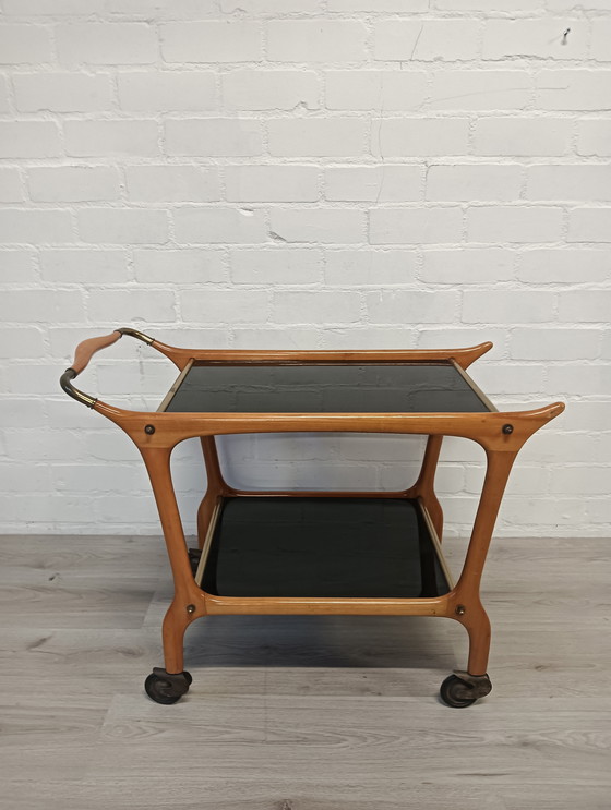 Image 1 of Ico Parisi pour Angelo de Baggis, Chariot de Service Vintage 