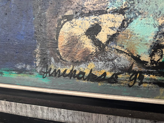 Jerre Hakse Dipinto a Olio Contemplazione (1994) – Dipinti e disegni, Canvas (photo 6 of 6)