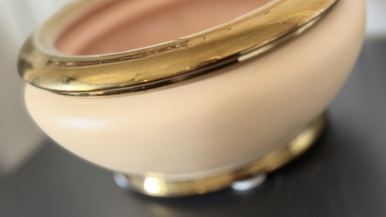 Bol/cache-pot vintage Bosa Ceramiche, design italien – Or 24 carats – Gold (photo 8 of 9)