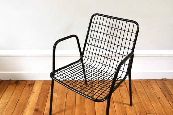 Image 1 of Een paar vintage metalen tuinstoelen, model EMU Rio.