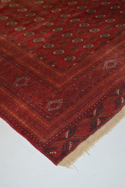 Tapis berbère rouge, fabriqué en Afghanistan