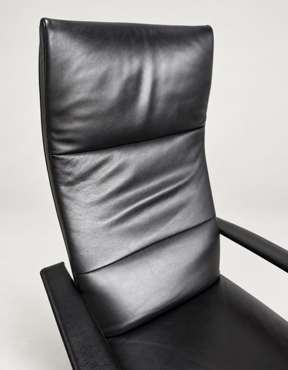 JORI Idaho Medium — Black Leather & Chrome – Adjustable recliner chair (photo 3 of 15)
