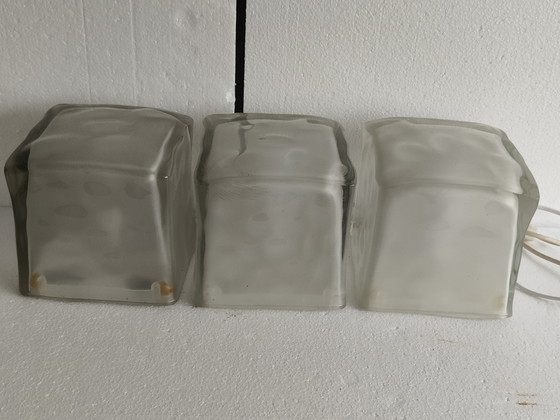 Image 1 of IKEA Iviken ice cube vintage lamp 3 stuks te koop