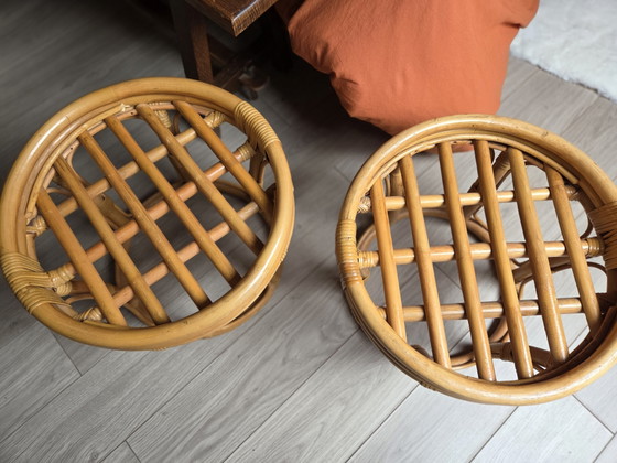 Duo de poufs en rotin – Rattan (photo 3 of 5)