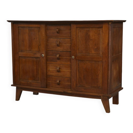 Buffet en chêne reconstruction par René Gabriel années 1940