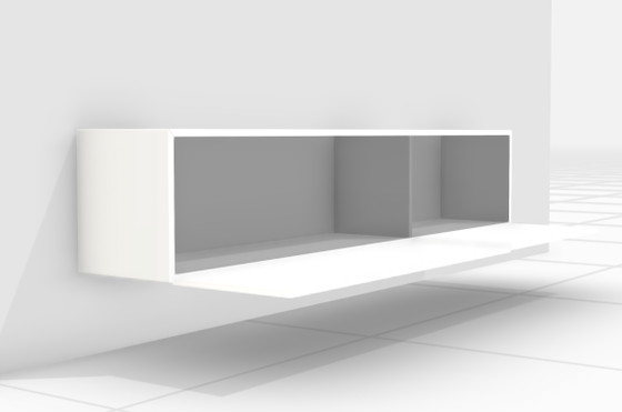 Image 1 of Lugano Wall Mounted Cabinet With Folding Doors Boconcept