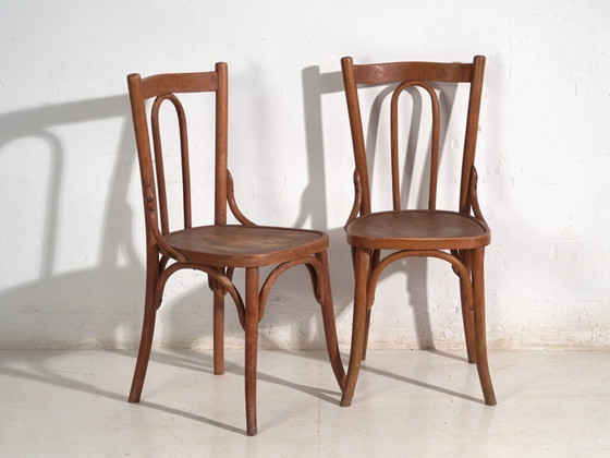 Antique set of 6 bentwood Thonet chairs – Central Europe, circa 1900 – Dining chairs, Metal (photo 21 of 40)