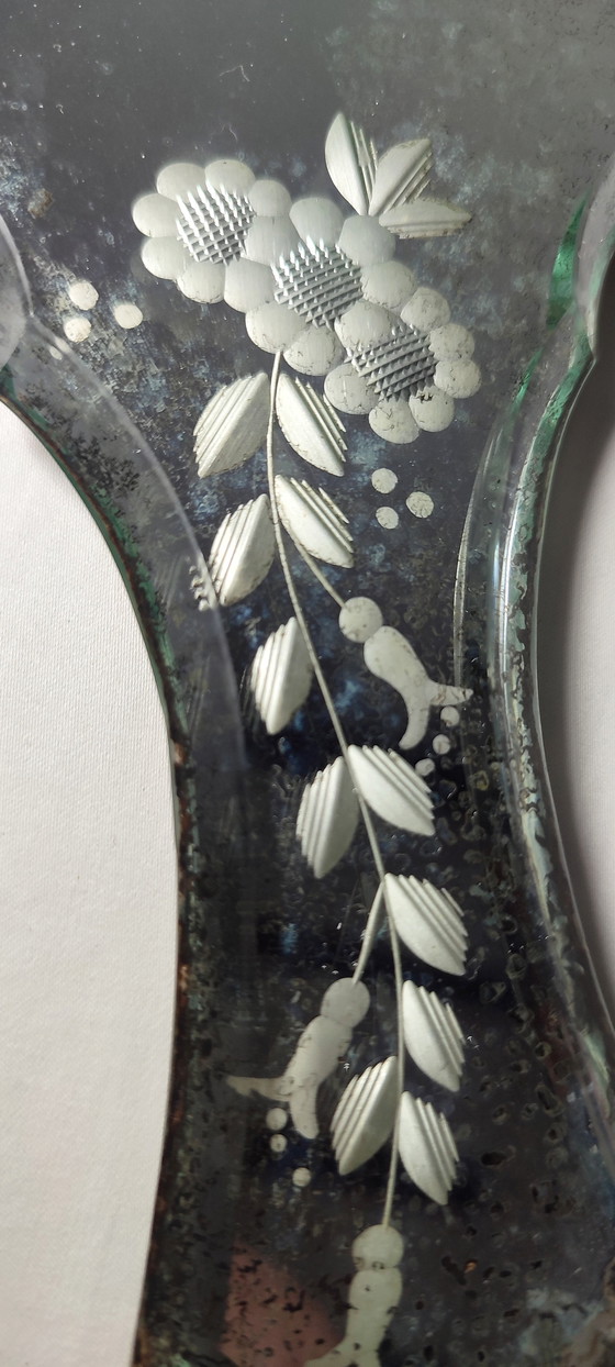 Image 1 of Miroir à main vénitien, Italie, années 1940