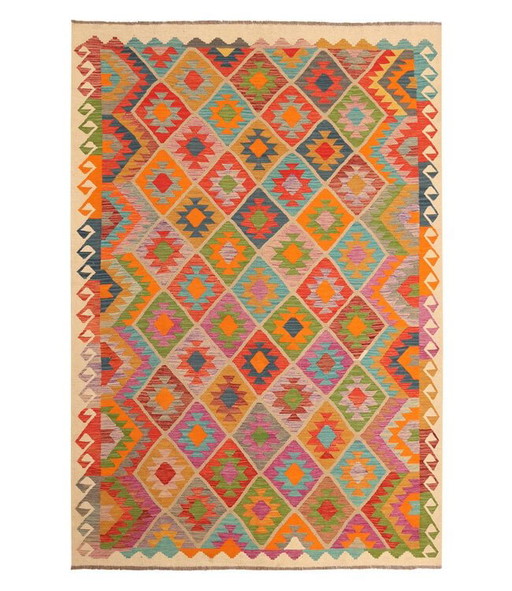 304x206cm Handwoven Traditional Kelim Rug Wool Carpet