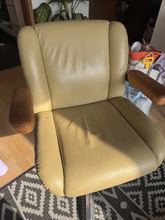 Image 1 of 6x Wilhelm Renz Mid-Century Konferenzsessel, Teak & Leder, 1970er